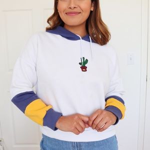 Cactus Embroidered Hoodie